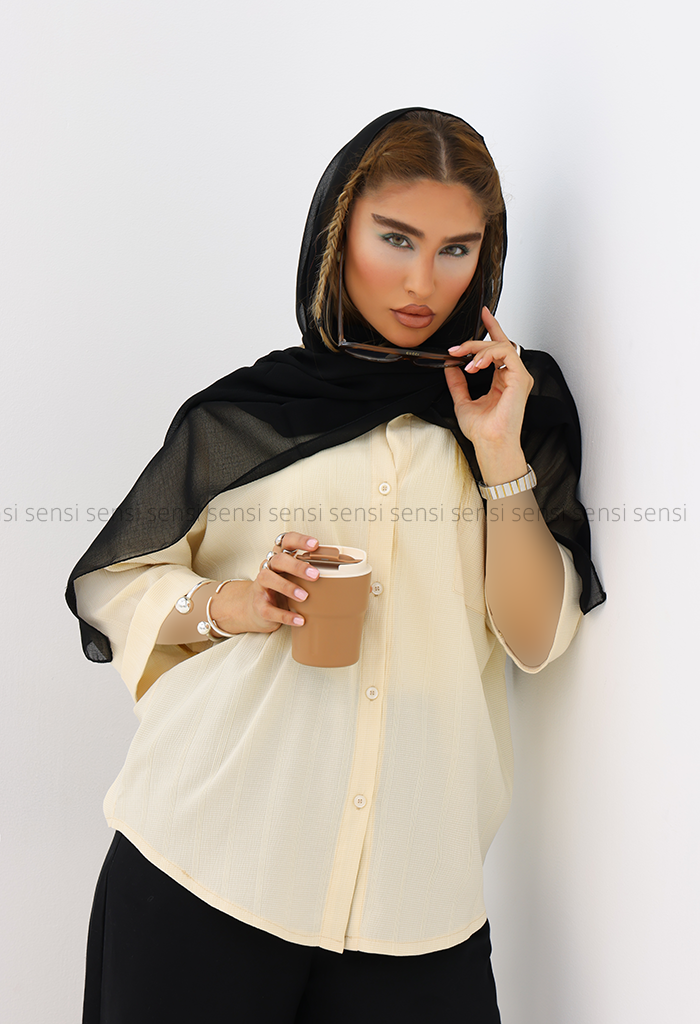 شومیز جگوار آستین پاکتی کد1006100